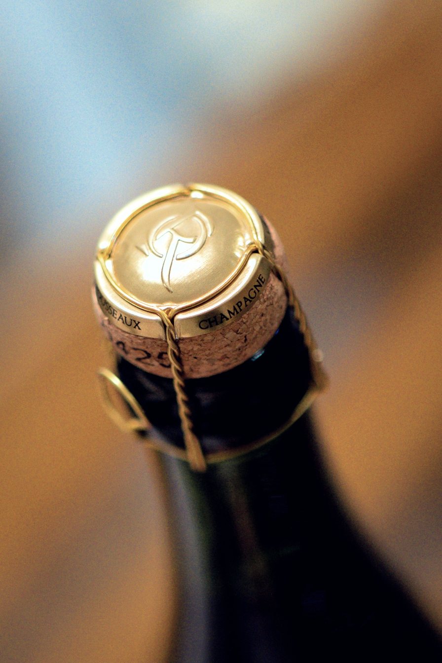 Bouchon et muselet d'une bouteille de Champagne Olivier Rousseaux